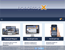 Tablet Screenshot of handicapx.com